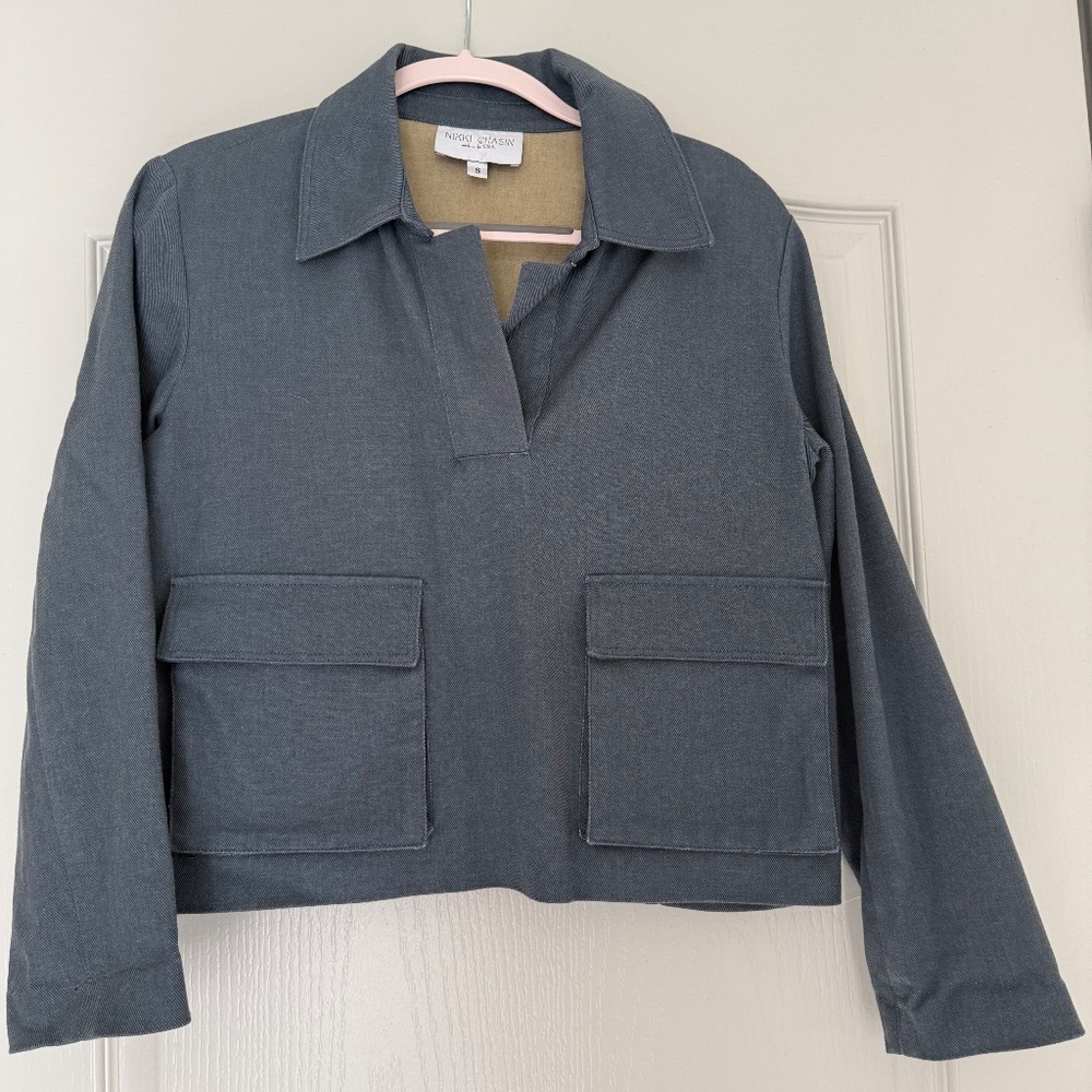 Nikki Chasin Cropped Popover Jacket
